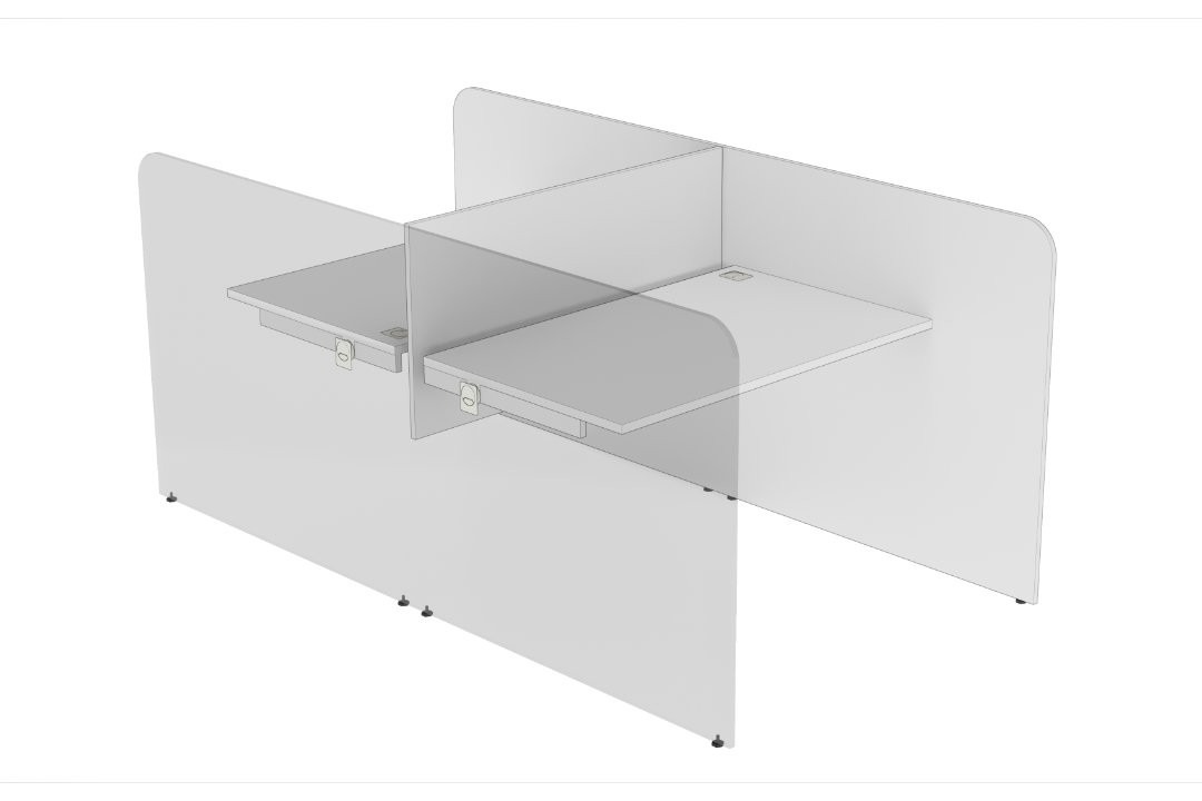 Mesa de telemarketing frontal